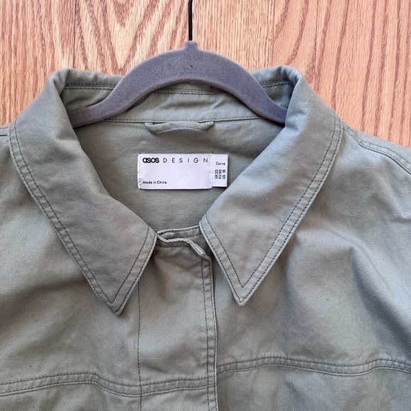 Olive Green Jacket Osos Design Size 18 - Picture 5 of 7